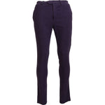 BENCIVENGA Elegant Purple Cotton Trousers BENCIVENGA Dark Slate Gray