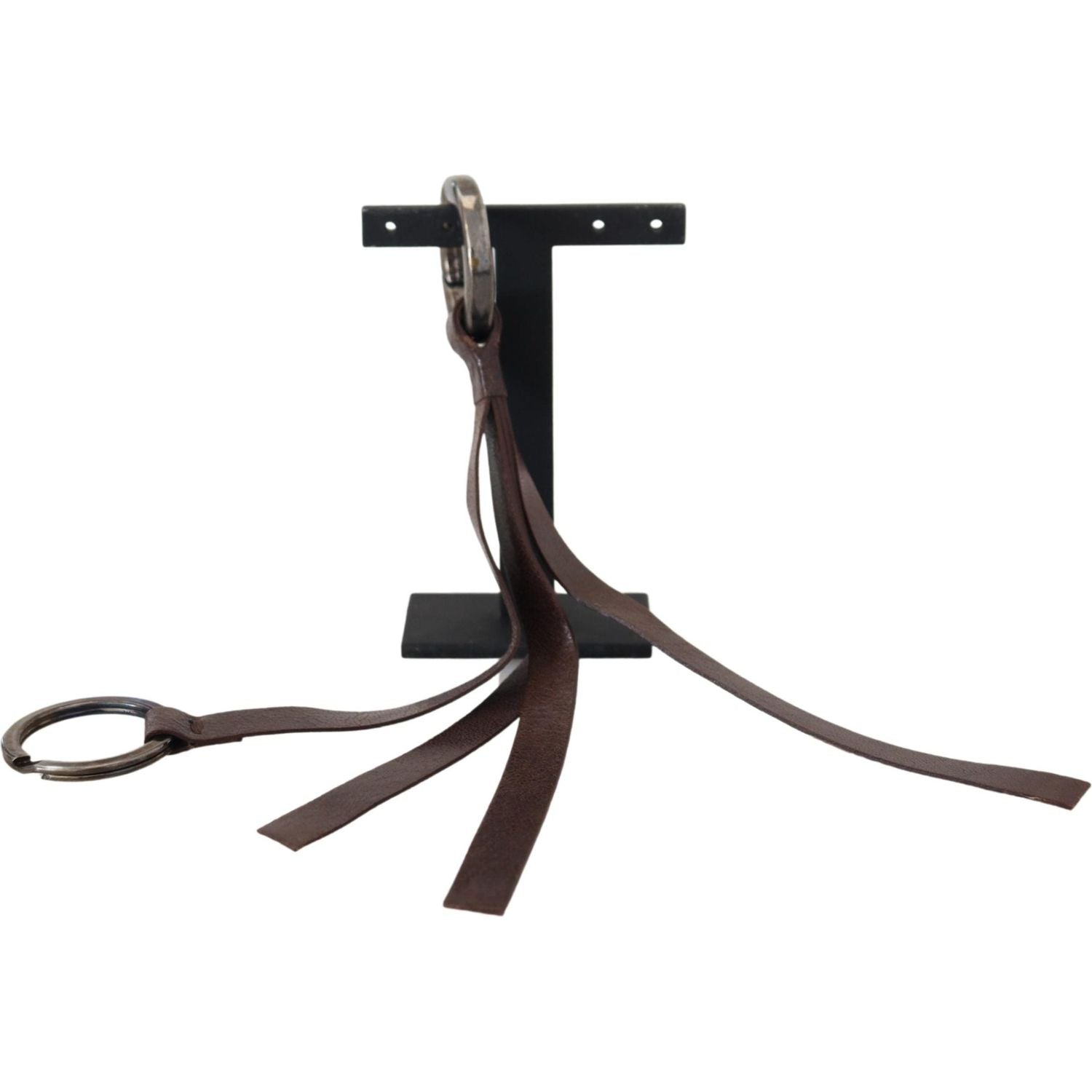 优雅黄铜和皮革钥匙扣饰品