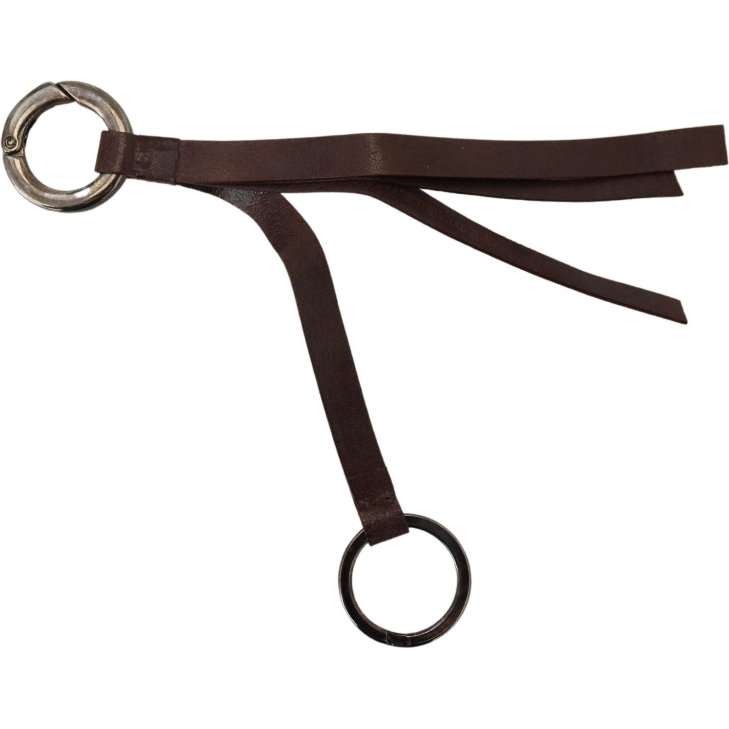 优雅黄铜和皮革钥匙扣饰品