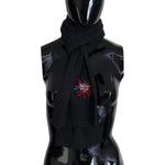 Dolce & Gabbana Black Sacred Heart #DGLovesLondon Wrap Scarf