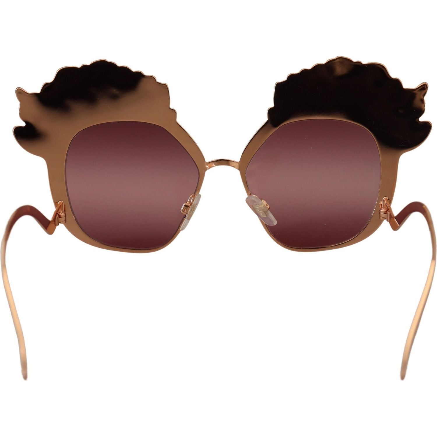 别致的玫瑰亮片刺绣太阳镜