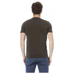 Baldinini Trend Green Cotton Men T-Shirt BA-23174-XS