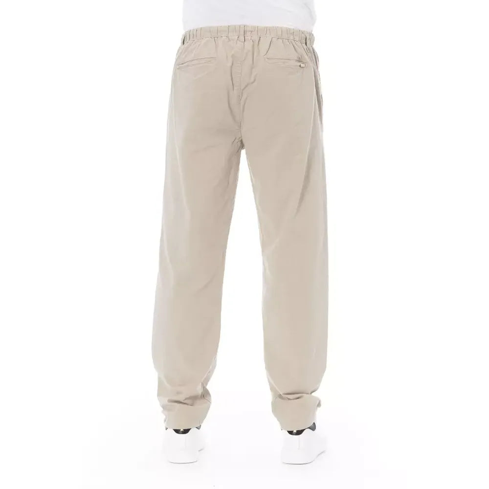 Baldinini Trend Beige Cotton Men Chino Pants