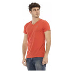 Trussardi Action Orange Cotton Men T-Shirt TR-22894-L