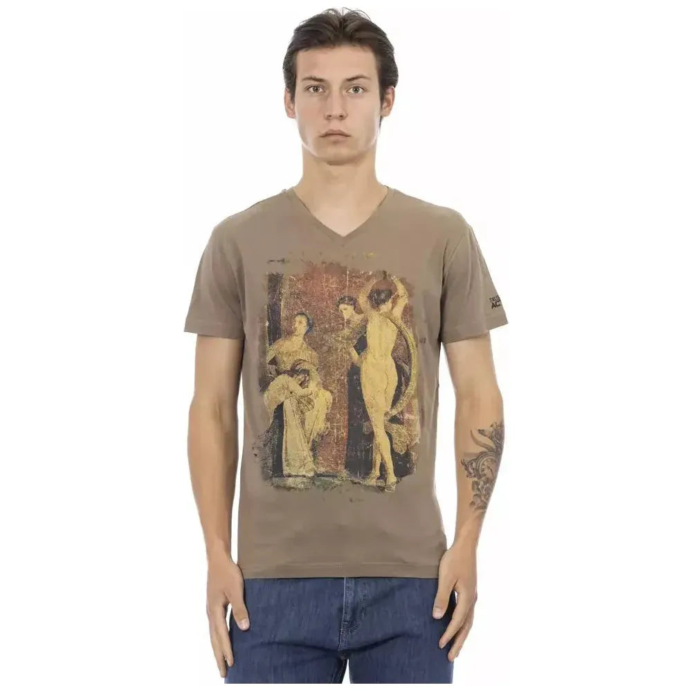 Trussardi Action Brown Cotton T-Shirt