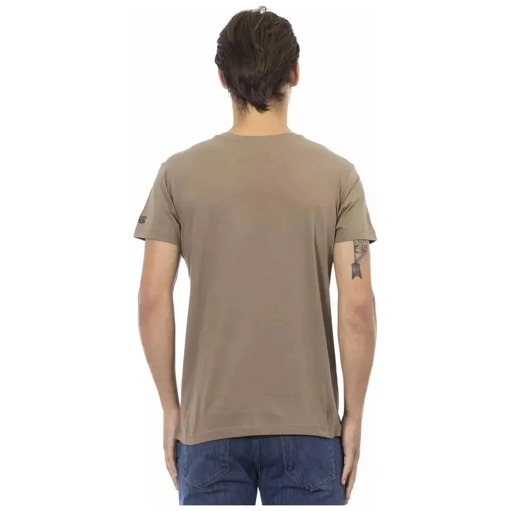 Trussardi Action Brown Cotton T-Shirt