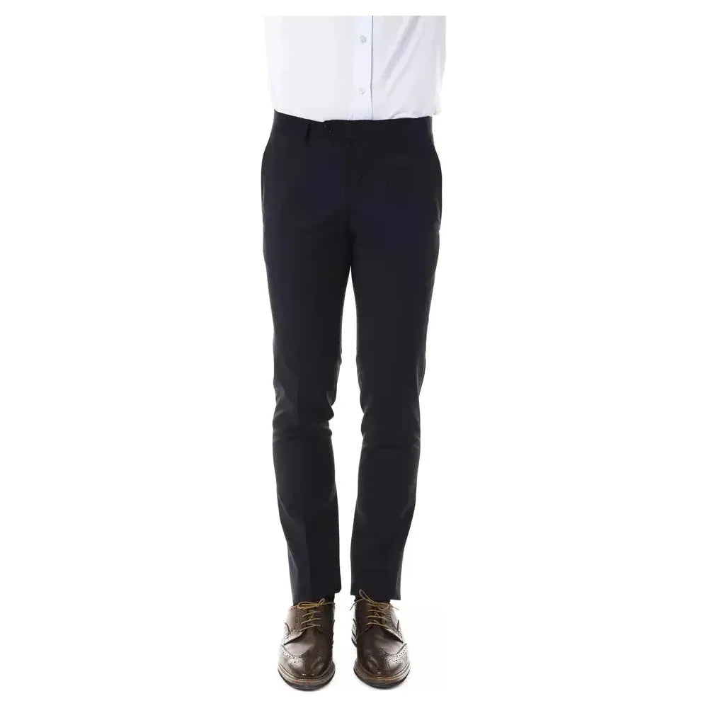 Uominitaliani Gray Wool Men's Suit Pant UO-17038-IT52 | XL