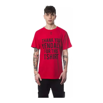 Nicolo Tonetto Red Cotton Men T-Shirt