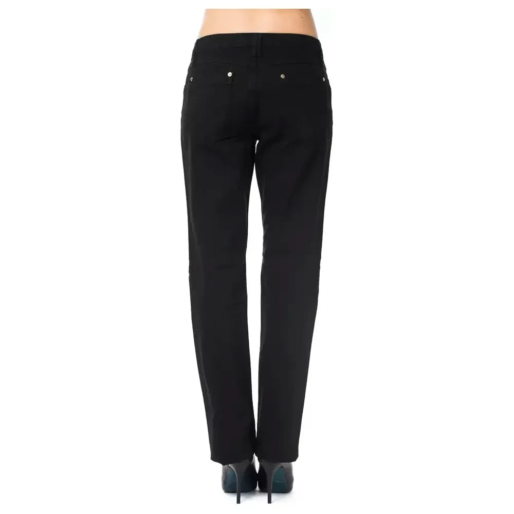 Ungaro Fever Black Cotton Women's Pant