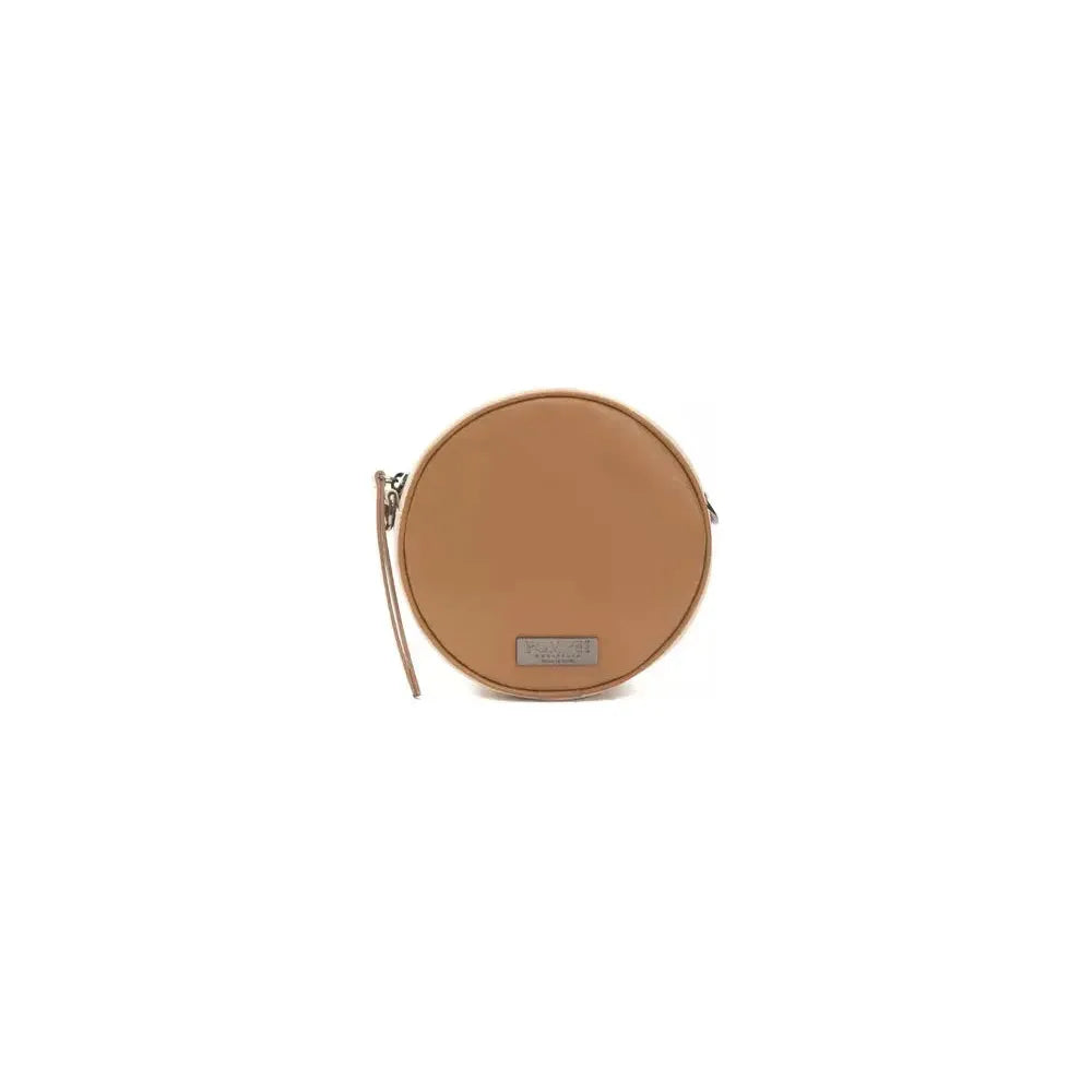 优雅小号椭圆形皮革斜挎包