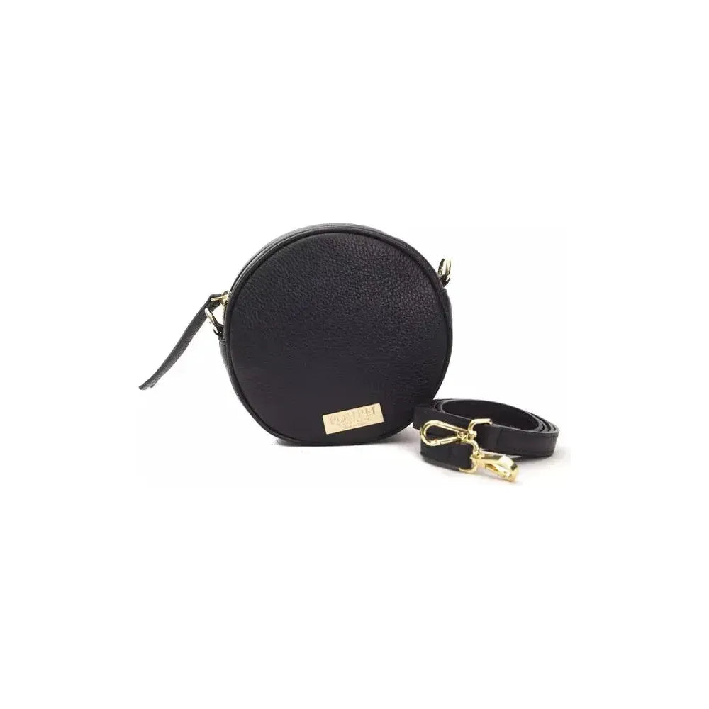 Pompei Donatella Gray Leather Crossbody Bag