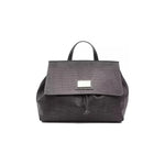 Pompei Donatella Gray Leather Women Shoulder Bag