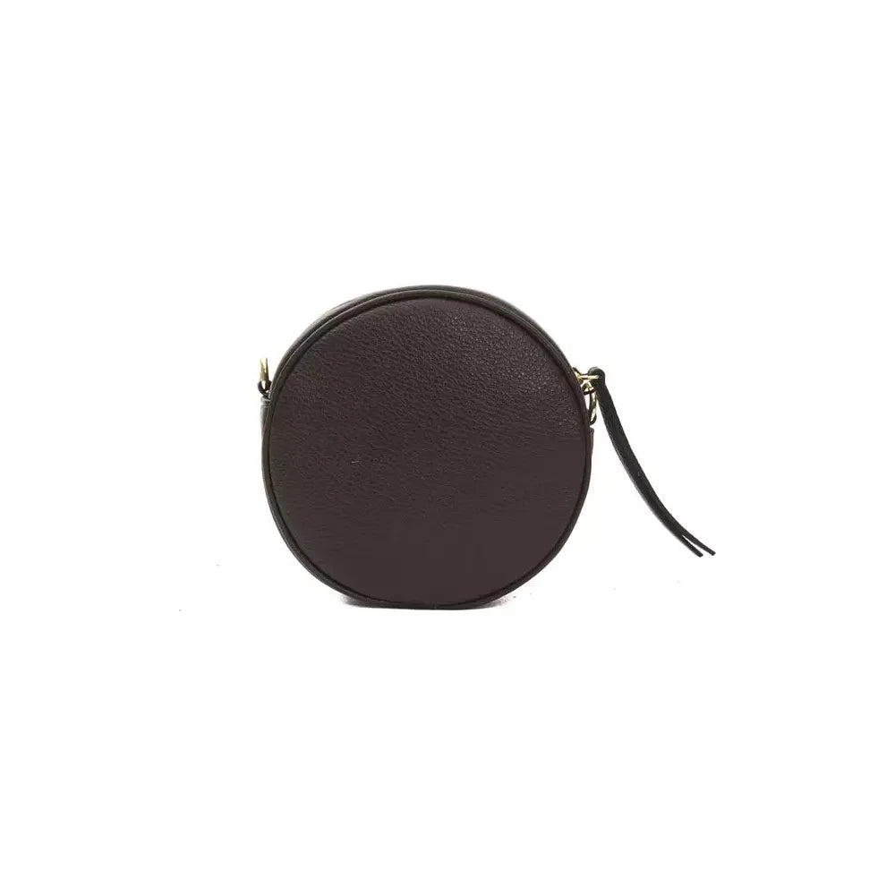 Pompei Donatella Brown Leather Women Crossbody Bag