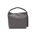 Pompei Donatella Gray Leather Women Shoulder Bag WOMAN SHOULDER BAGS