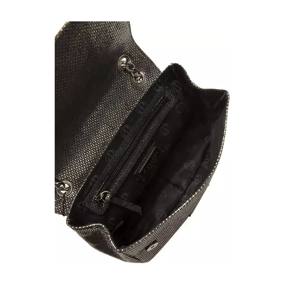 优雅灰色皮革斜挎包