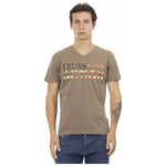 Trussardi Action Brown Cotton Men T-Shirt TR-22867-XXL