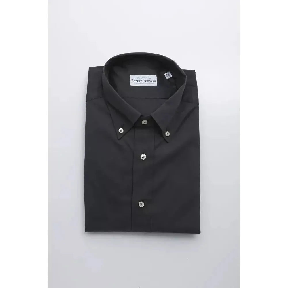 Robert Friedman Gray Cotton Shirt