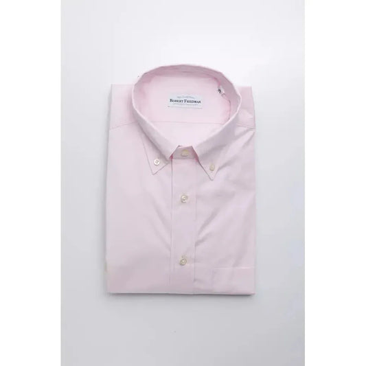 Robert Friedman Multicolor Cotton Men Shirt RO-20444-M
