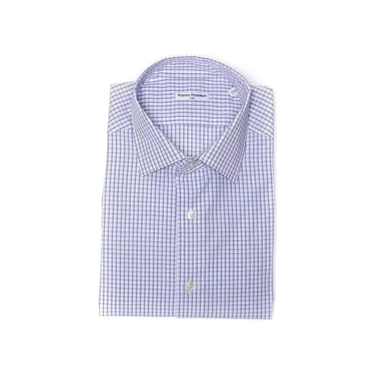 Robert Friedman Burgundy Cotton Men Shirt RO-20429-M
