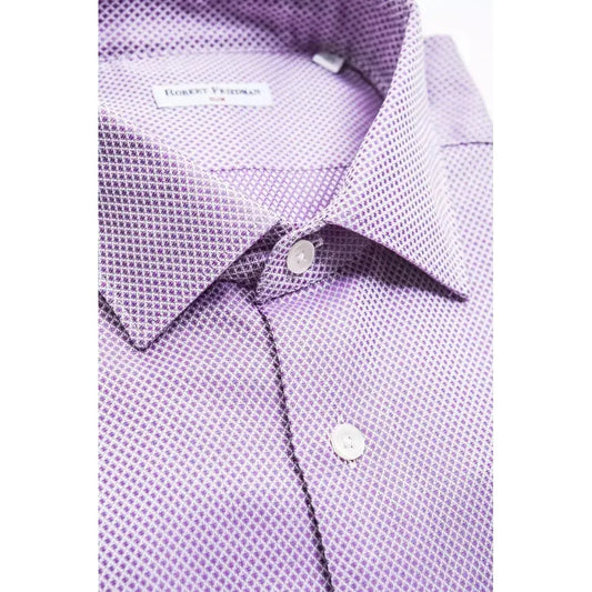Robert Friedman Multicolor Cotton Men Shirt RO-20393-M