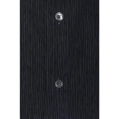 Robert Friedman Black Cotton Men Shirt