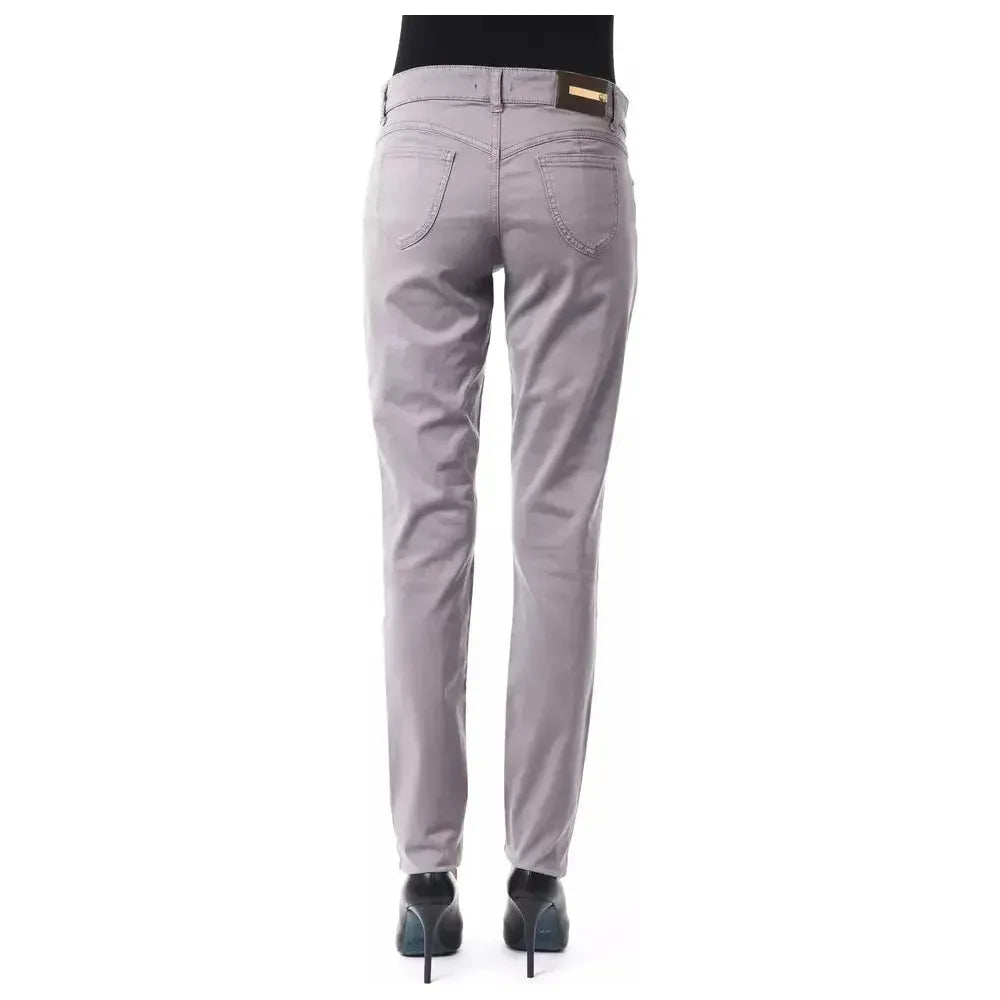 BYBLOS Gray Cotton Women Jeans