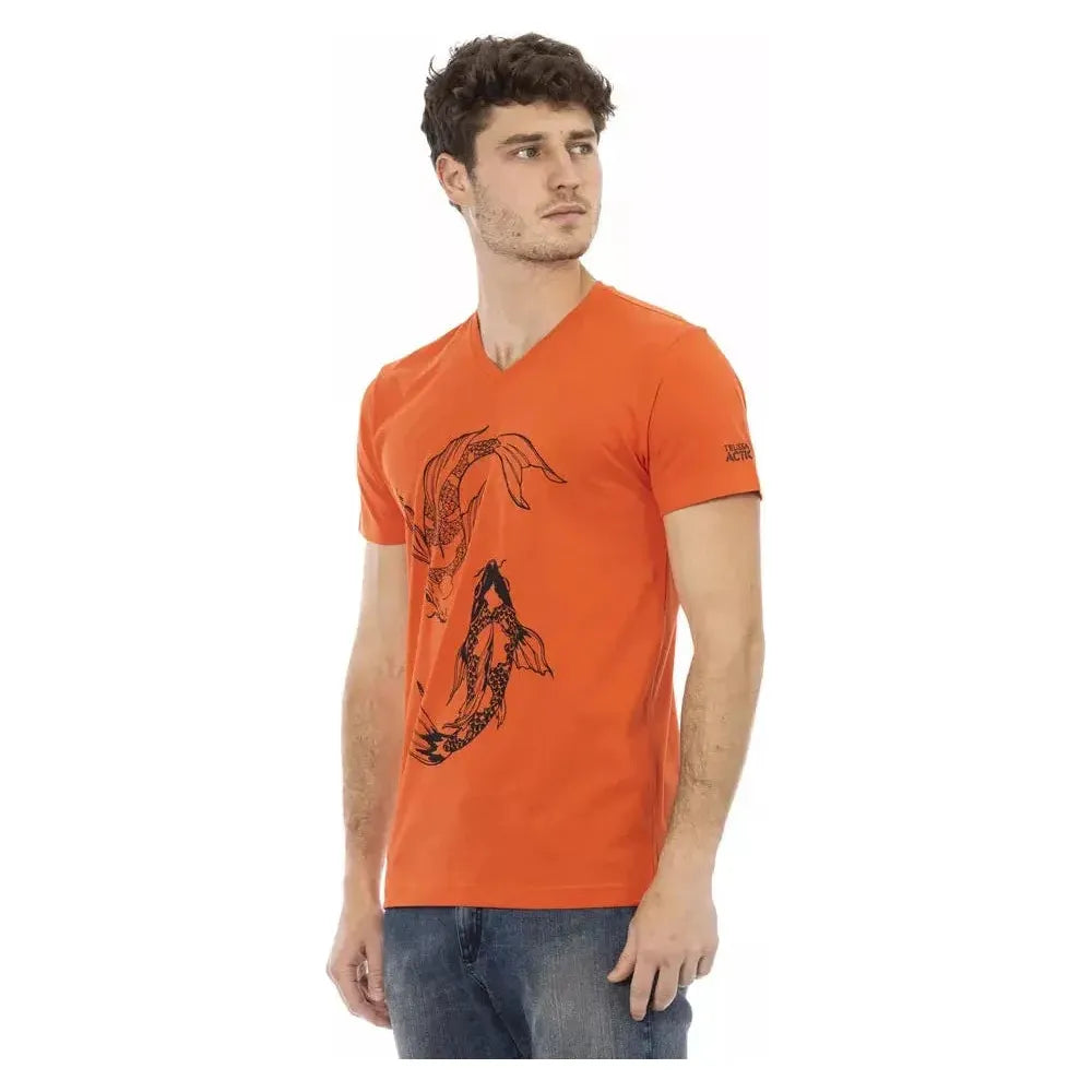 Trussardi Action Red Cotton T-Shirt