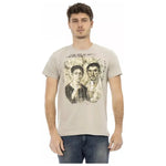 Trussardi Action Beige Cotton Men T-Shirt TR-22816-M