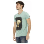 Trussardi Action Green Cotton Men T-Shirt TR-22800-XL