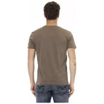 Trussardi Action Brown Cotton Men T-Shirt TR-22797-M
