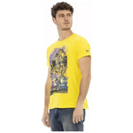 Trussardi Action Yellow Cotton Men T-Shirt