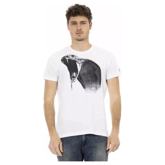 Trussardi Action White Cotton Men's T-Shirt TR-22792-XL