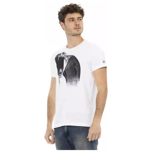 Trussardi Action White Cotton Men's T-Shirt TR-22792-XL