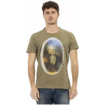 Trussardi Action Green Cotton Men T-Shirt TR-22736-XL