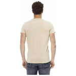 Trussardi Action Beige Cotton Men T-Shirt TR-22726-XL