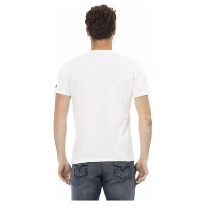 Trussardi Action White Cotton Men T-Shirt