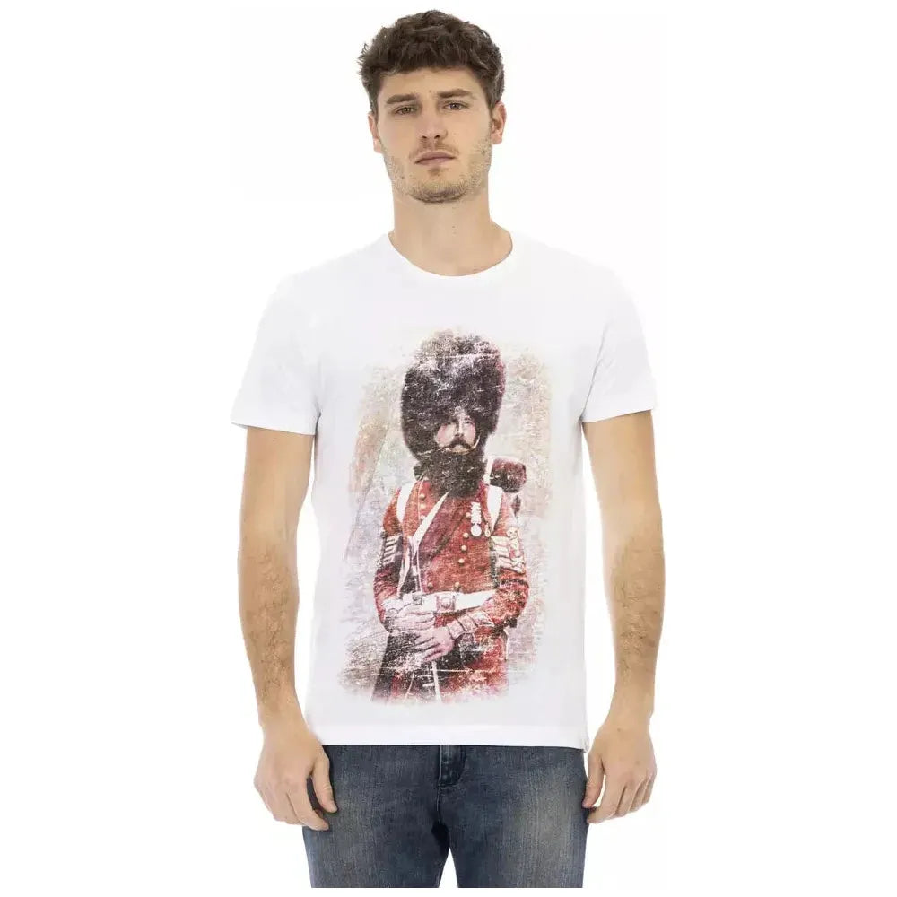 Trussardi Action White Cotton Men T-Shirt
