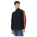 Automobili Lamborghini Blue Polyester Men Sweatshirt