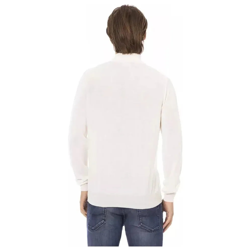Baldinini Trend White Fabric Men Sweater