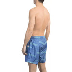 Bikkembergs Blue Polyester Men Swim Short