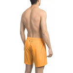 Bikkembergs Orange Polyester Men's Swim Short BI-21981-S