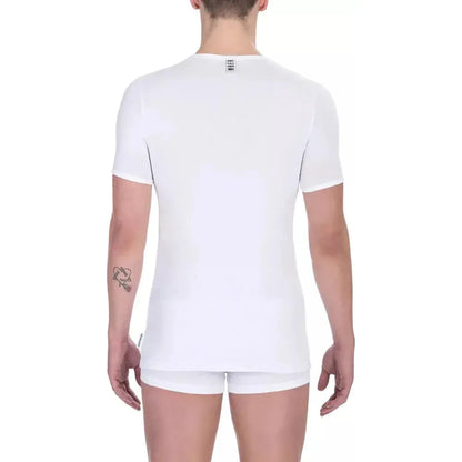 Bikkembergs White Cotton Men T-Shirt Pack