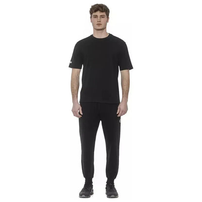 Tond Black Cotton Men T-Shirt