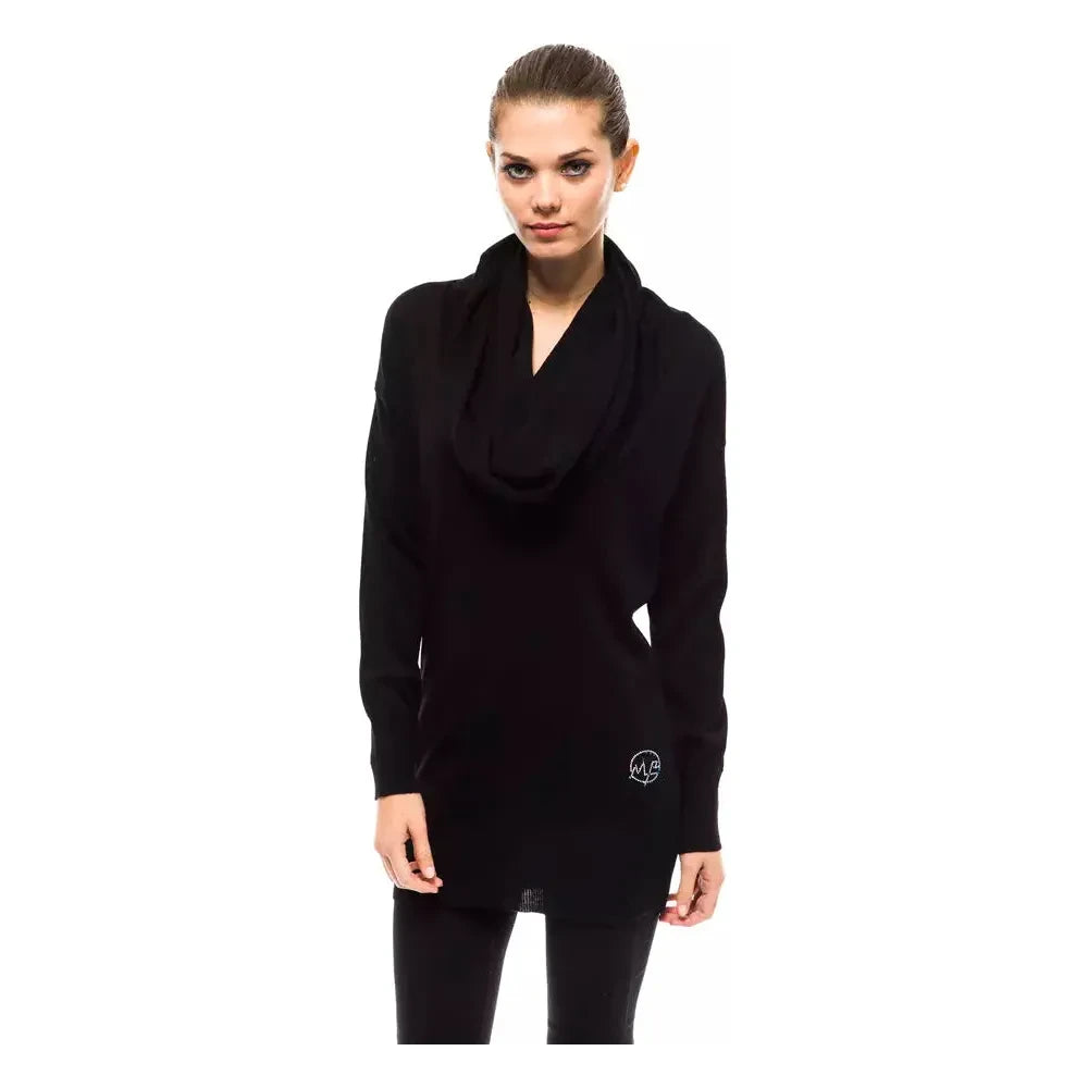 سترة نسائية من الصوف باللون الأسود من مونتانا بلو