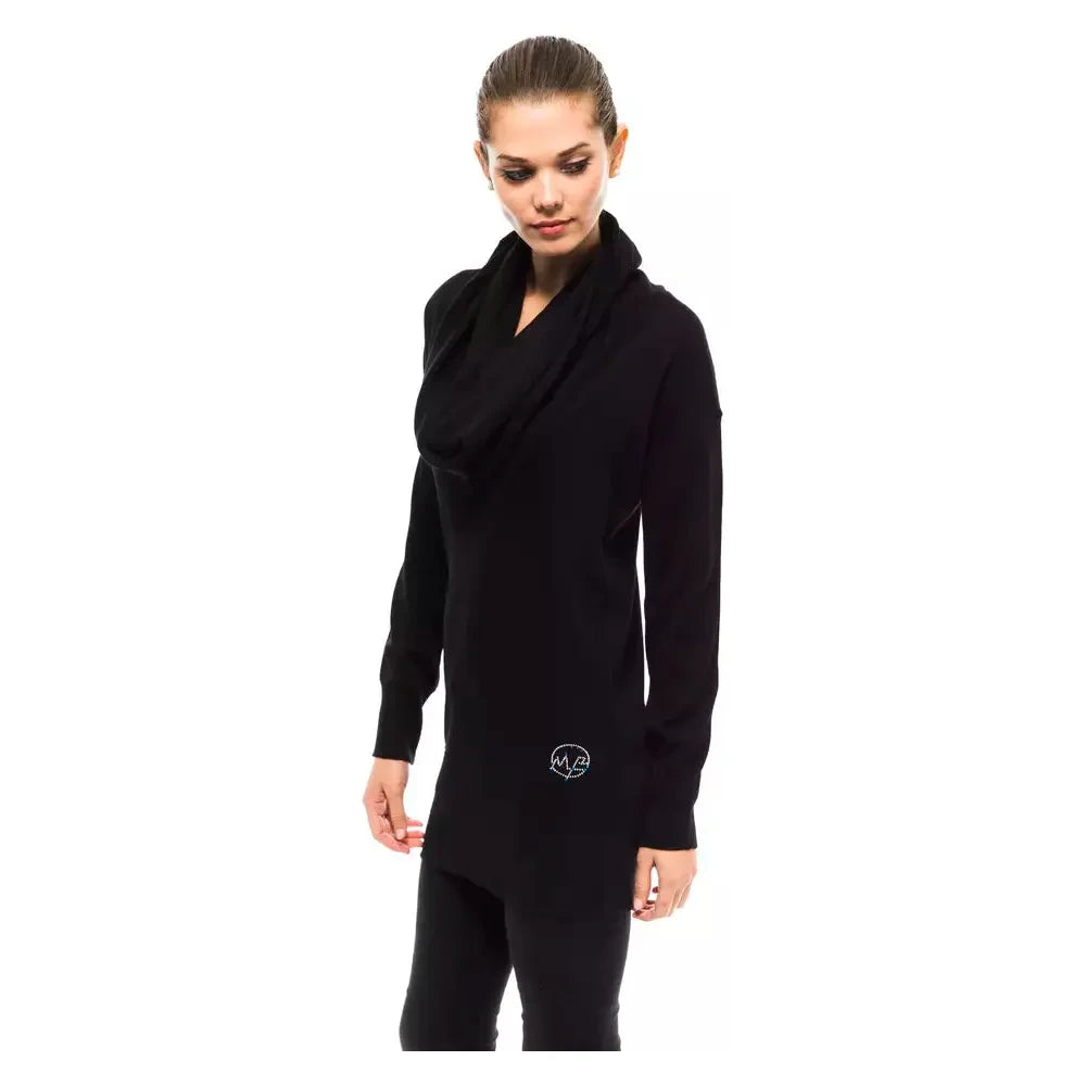 سترة نسائية من الصوف باللون الأسود من مونتانا بلو