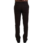 BENCIVENGA Brown Cotton Tapered Formal Men Pants PAN71363 - 48