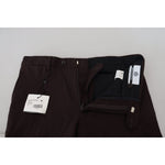 BENCIVENGA Brown Cotton Tapered Formal Men Pants PAN71363 - 48