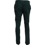 BENCIVENGA Dark Green Cotton Skinny Men Pants PAN74059 - 46