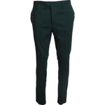 BENCIVENGA Dark Green Cotton Skinny Men Pants PAN74059 - 46