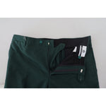 BENCIVENGA Dark Green Cotton Skinny Men Pants PAN74059 - 46